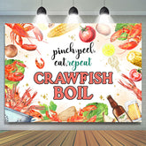 Bierrote Langusten kochen Hintergrund für Familienfeier